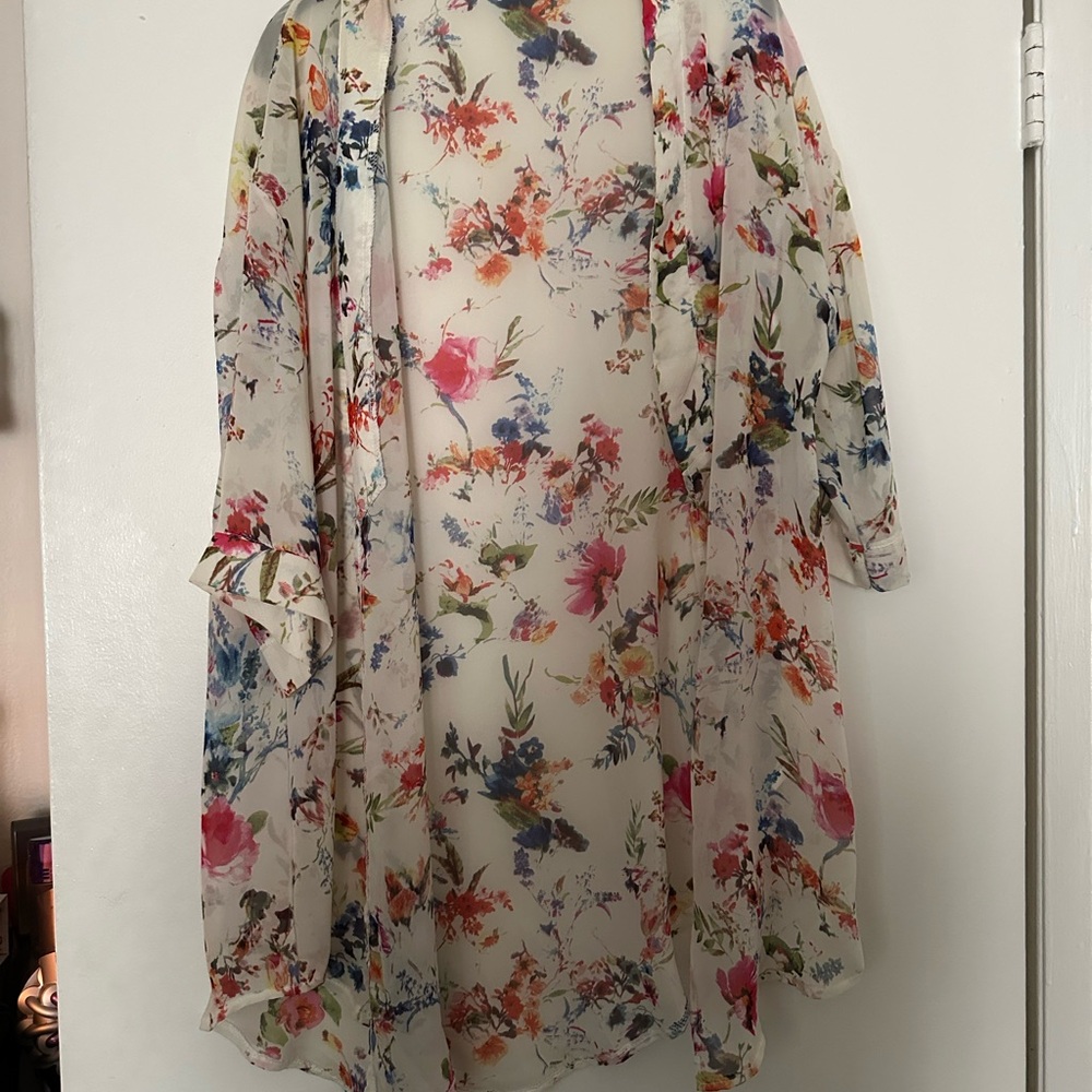 Floral Sheer Kimono